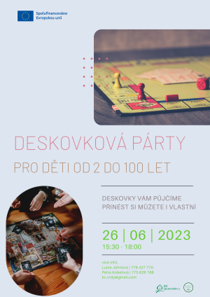 Deskovková párty 26. 6. 2023