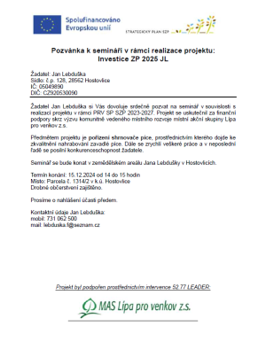 Pozvánka